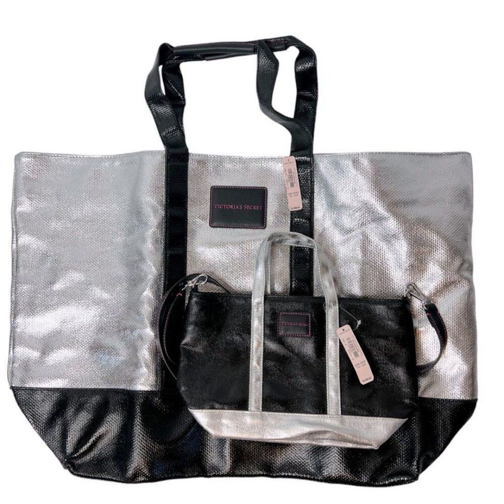 Victoria's Secret Weekender Tote Bag & Crossbody Set NWT - Picture 4 of 10